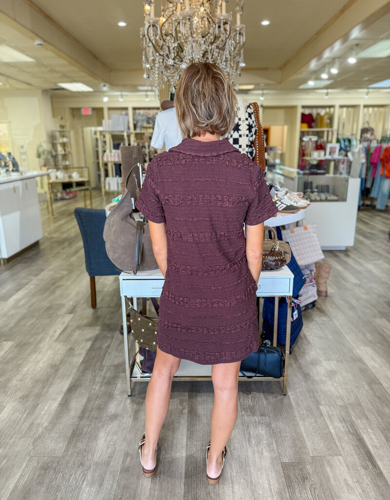 J.HOFFMAN'S Quinn Mini Dress- Chocolate