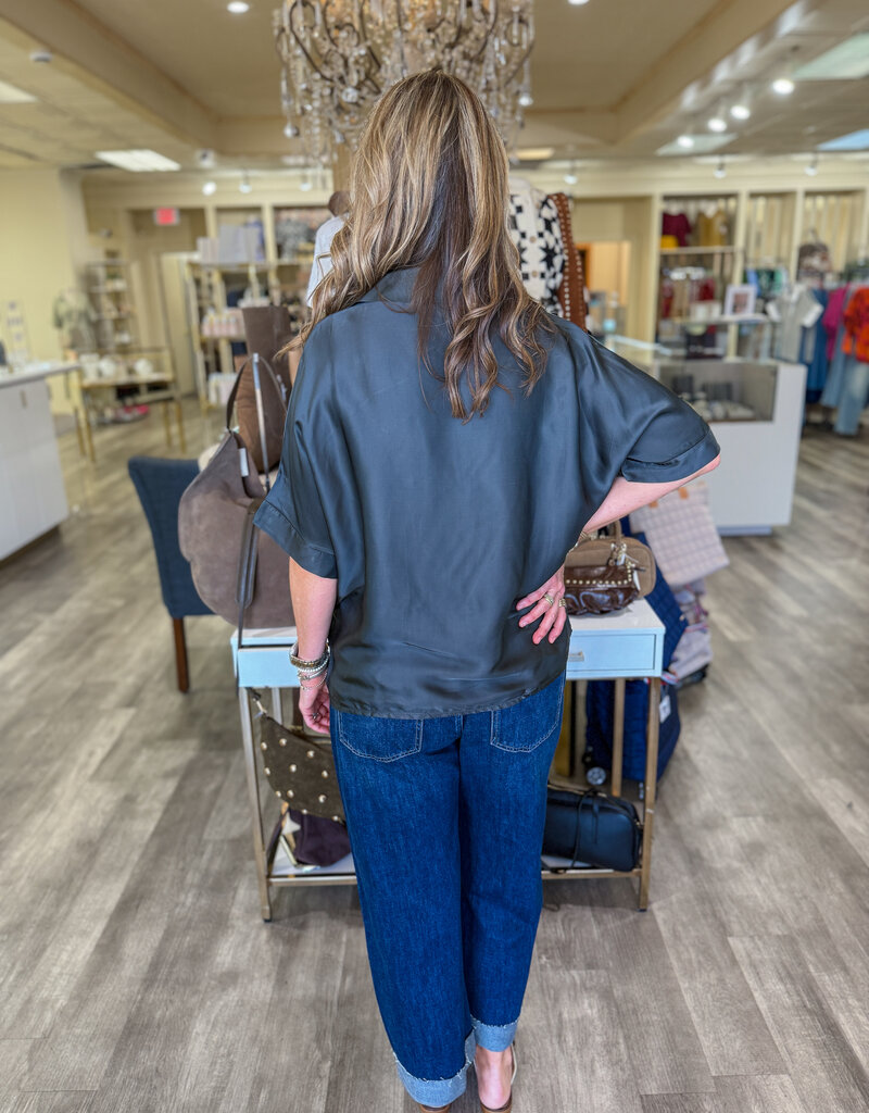 J.HOFFMAN'S Farrah Top- Smokey