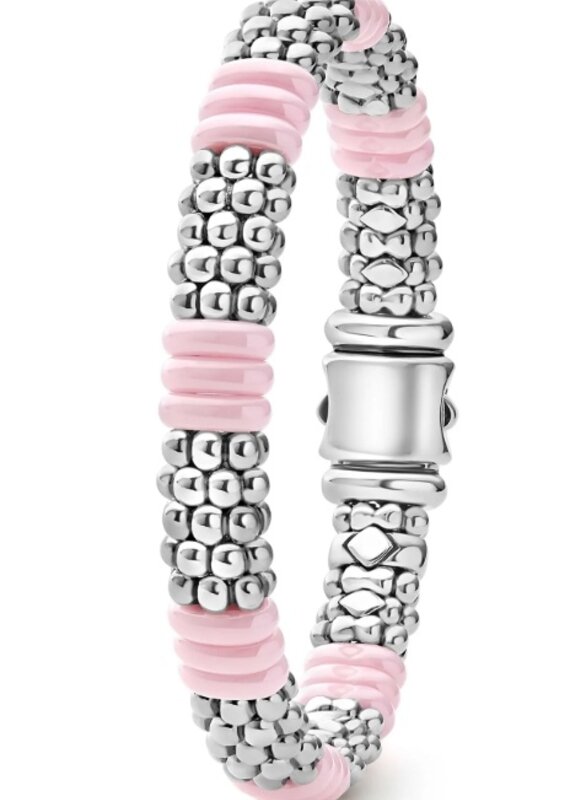 LAGOS Pink Caviar Pink Ceramic Caviar Beaded Bracelet | 9mm