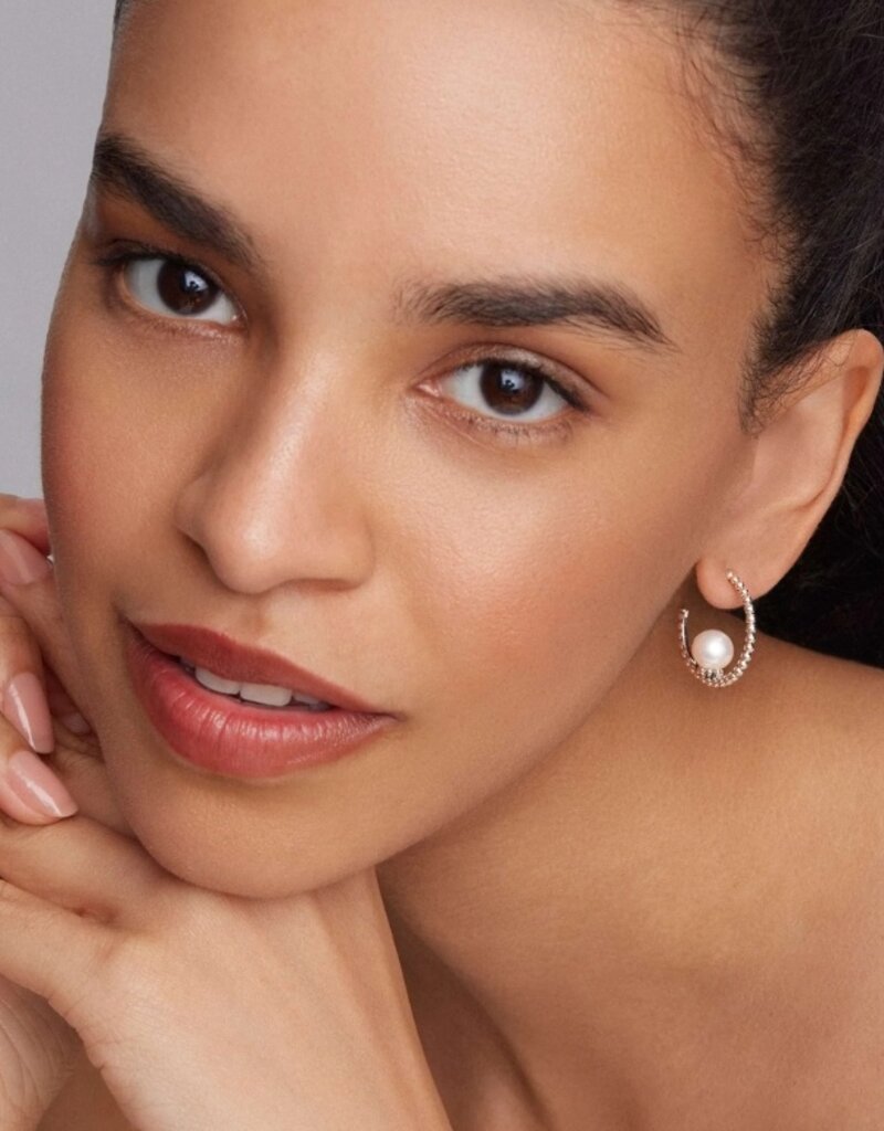 LAGOS Luna Pearl Hoop Earring