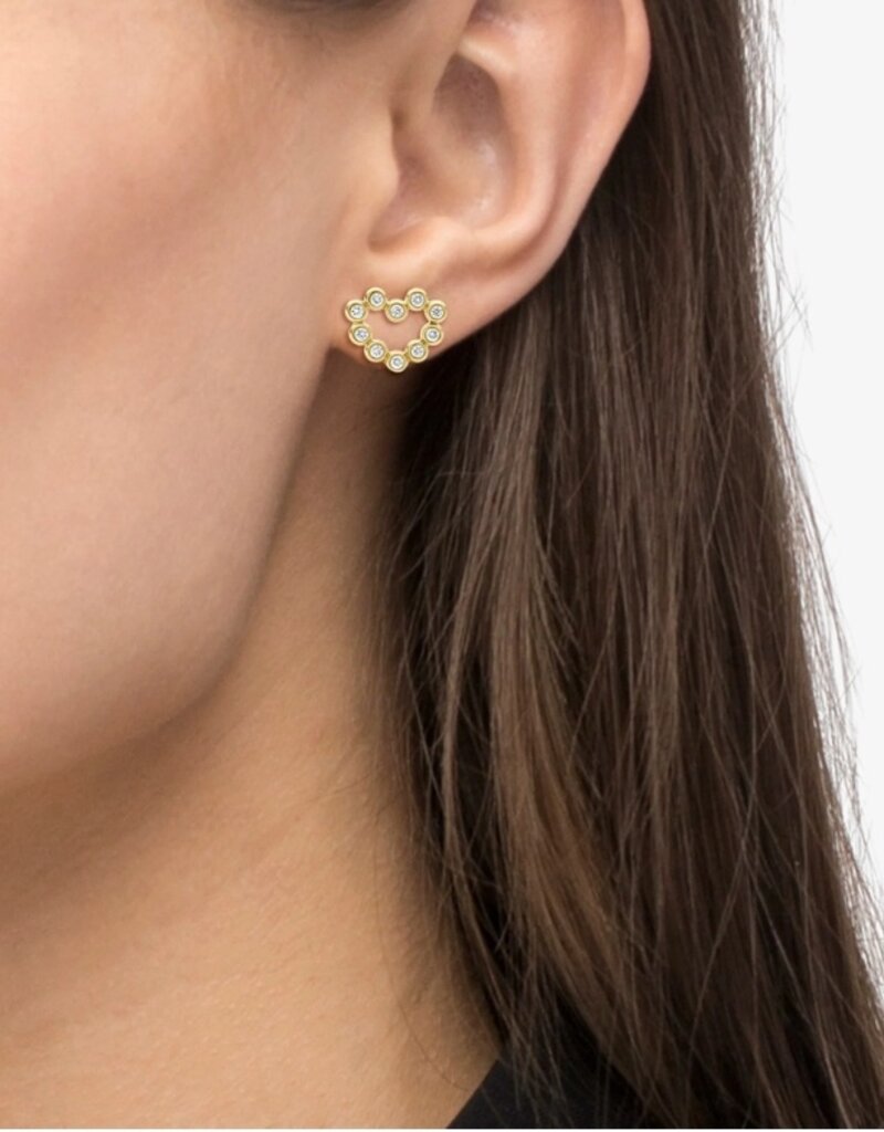 LAGOS KSL Diamond Heart Stud Earrings