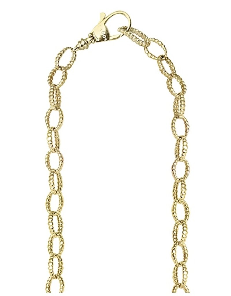 LAGOS Caviar Gold 18K Gold Fluted Link Necklace