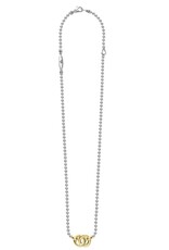 LAGOS Signature Caviar Two-Tone Interlocking Pendant Necklace