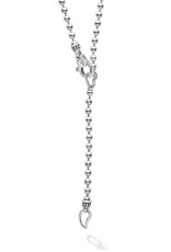 LAGOS Signature Caviar Two-Tone Interlocking Diamond Pendant Necklace