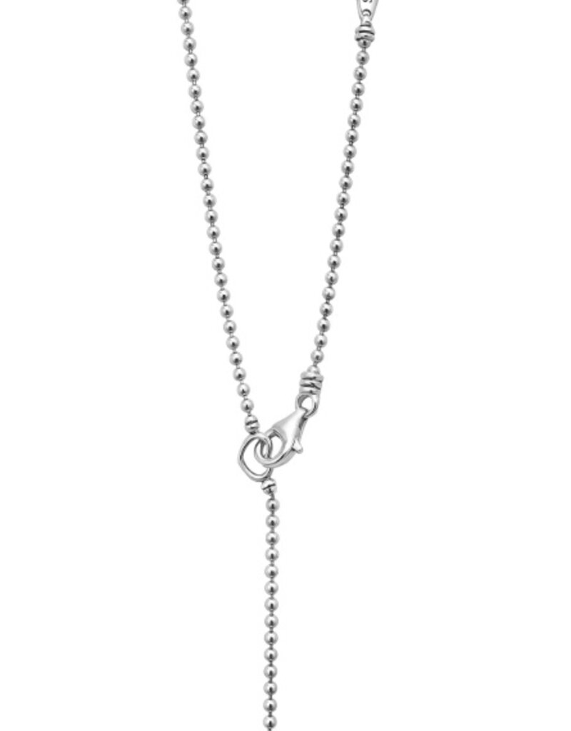 LAGOS Caviar Spark Small Linear Diamond Pendant Necklace