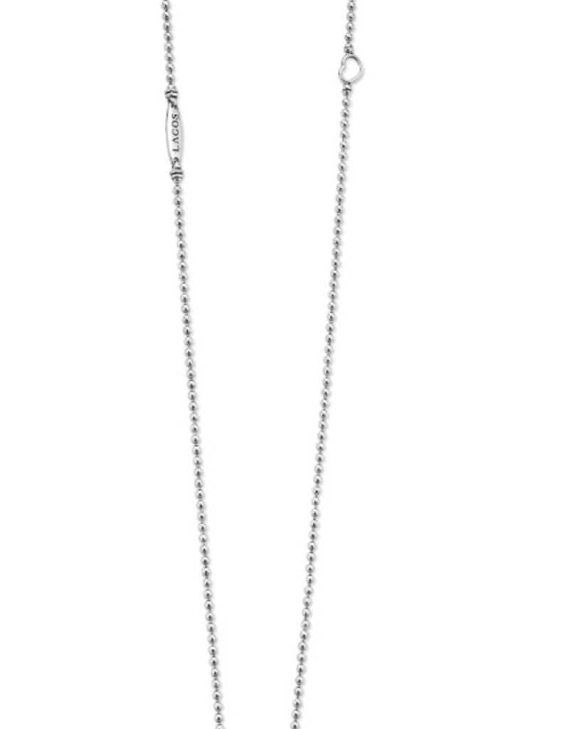 LAGOS Caviar Spark Small Linear Diamond Pendant Necklace