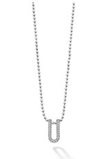 LAGOS Caviar Spark Small Linear Diamond Pendant Necklace
