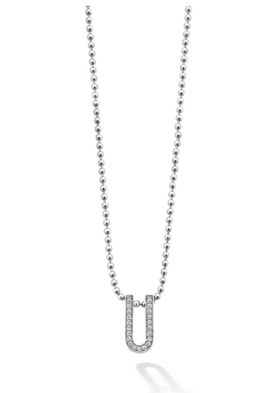 LAGOS Caviar Spark Small Linear Diamond Pendant Necklace