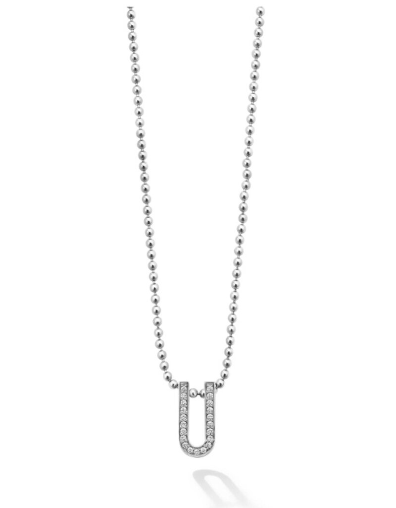 LAGOS Caviar Spark Small Linear Diamond Pendant Necklace