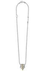 LAGOS Caviar Lux Two-Tone Five Ring Diamond Pendant Necklace