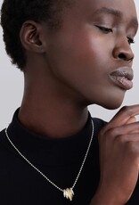 LAGOS Caviar Lux Two-Tone Five Ring Diamond Pendant Necklace