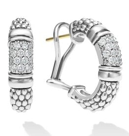 LAGOS Caviar Spark Caviar Diamond Hoop Earrings