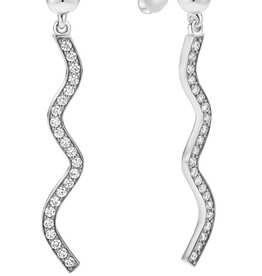 LAGOS Caviar Spark Large Wave Diamond Drop Earrings