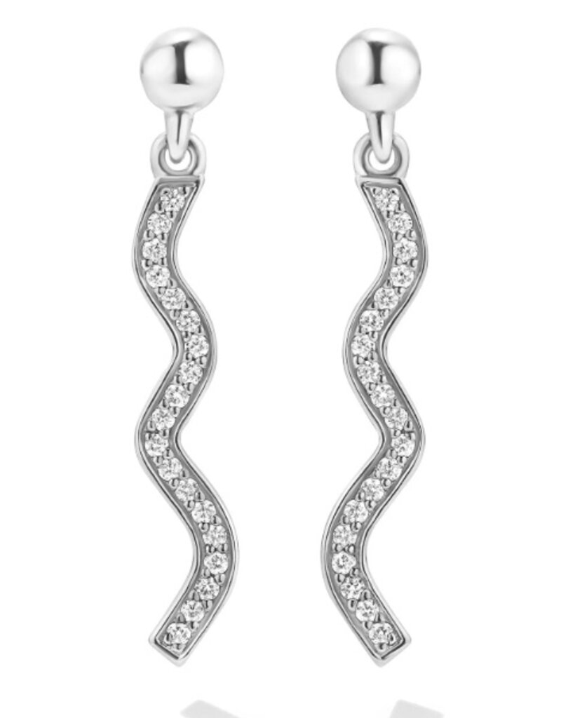 LAGOS Caviar Spark Wave Diamond Drop Earrings
