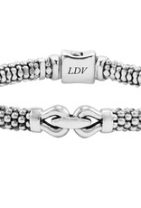 LAGOS Derby Silver Caviar Buckle Bracelet | 6mm