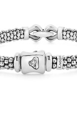 LAGOS Derby Silver Caviar Buckle Bracelet | 6mm