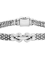 LAGOS Derby Silver Caviar Buckle Bracelet | 6mm