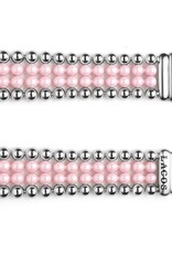 LAGOS Smart Caviar Pink Ceramic and Stainless Steel Infinite Watch Bracelet