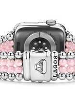 LAGOS Smart Caviar Pink Ceramic and Stainless Steel Infinite Watch Bracelet