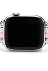 LAGOS Smart Caviar Pink Ceramic and Stainless Steel Infinite Watch Bracelet