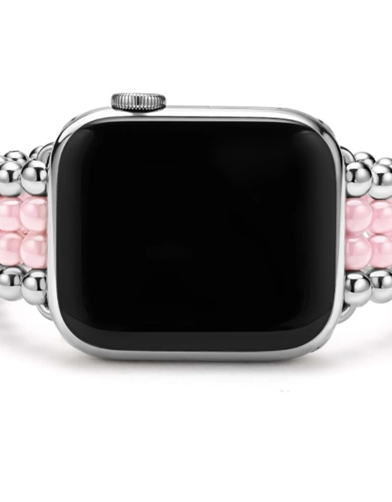 LAGOS Smart Caviar Pink Ceramic and Stainless Steel Infinite Watch Bracelet