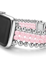 LAGOS Smart Caviar Pink Ceramic and Stainless Steel Infinite Watch Bracelet