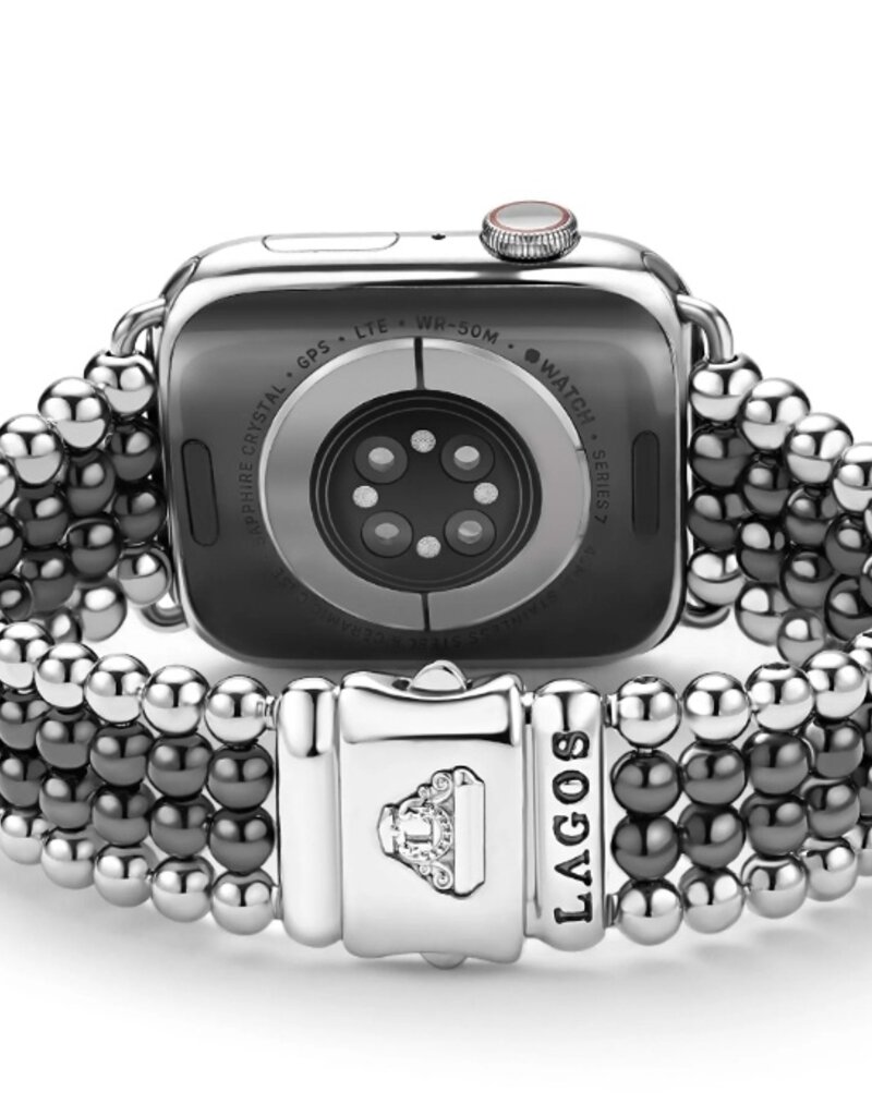LAGOS Smart Caviar Black Ceramic and Stainless Steel Infinite Watch Bracelet