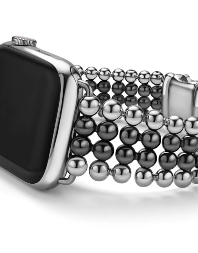 LAGOS Smart Caviar Black Ceramic and Stainless Steel Infinite Watch Bracelet