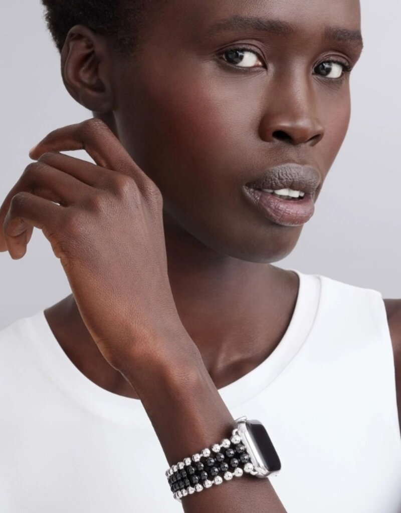 LAGOS Smart Caviar Black Ceramic and Stainless Steel Infinite Watch Bracelet