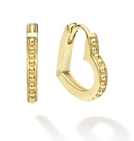 LAGOS Caviar Gold 18K Gold Caviar Heart Huggie Earrings