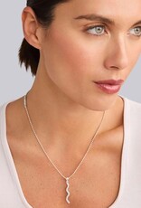 LAGOS Caviar Spark Wave Diamond Pendant Necklace