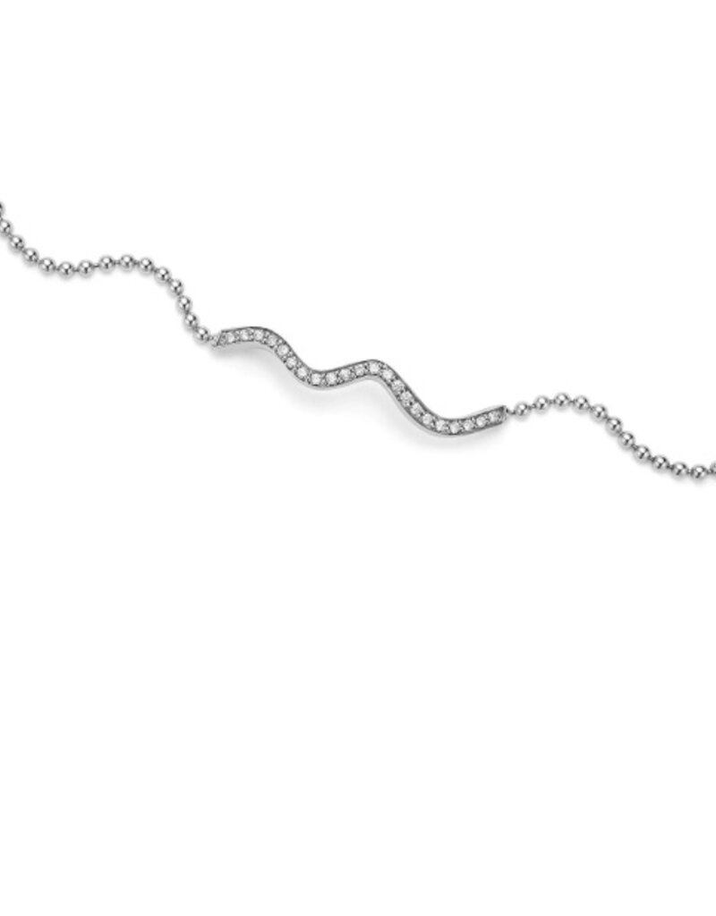 LAGOS Caviar Spark Beaded Wave Diamond Bracelet