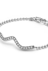 LAGOS Caviar Spark Beaded Wave Diamond Bracelet