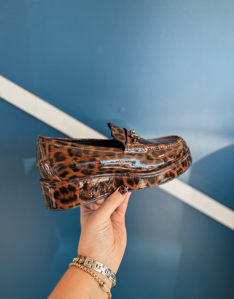 J.HOFFMAN'S Kimbra Loafer- Brown Leopard