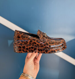 J.HOFFMAN'S Kimbra Loafer- Brown Leopard