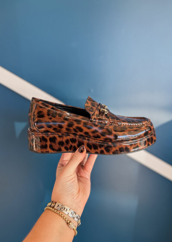 J.HOFFMAN'S Kimbra Loafer- Brown Leopard