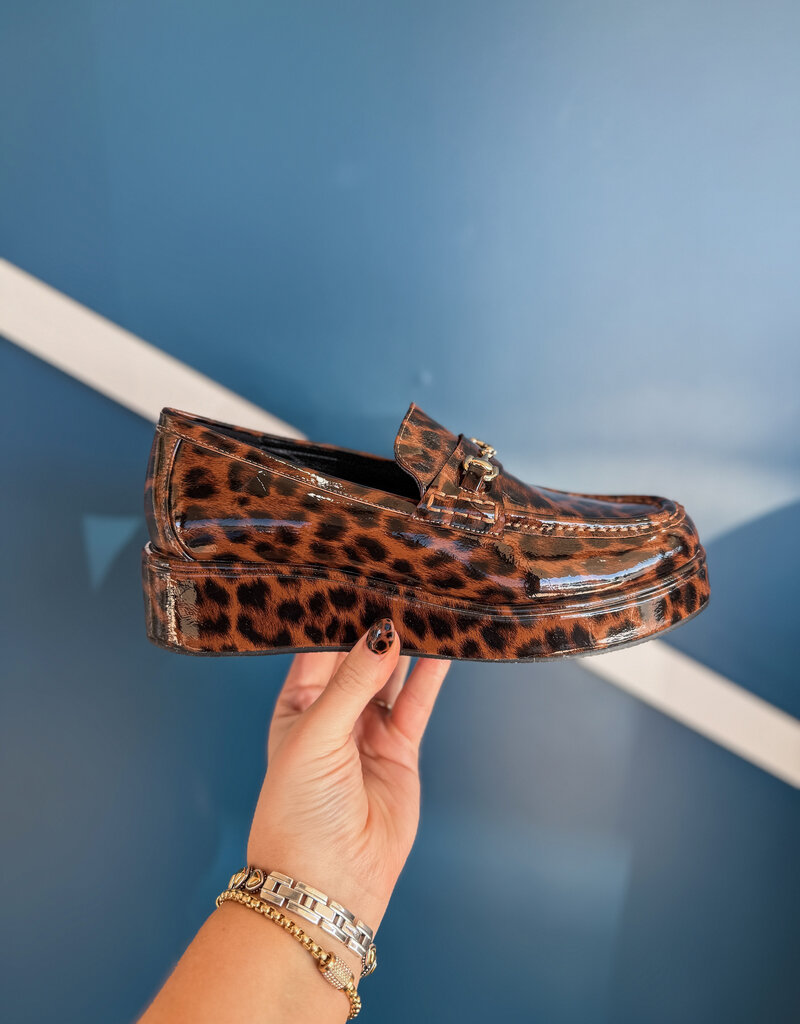 J.HOFFMAN'S Kimbra Loafer- Brown Leopard