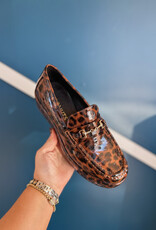 J.HOFFMAN'S Kimbra Loafer- Brown Leopard