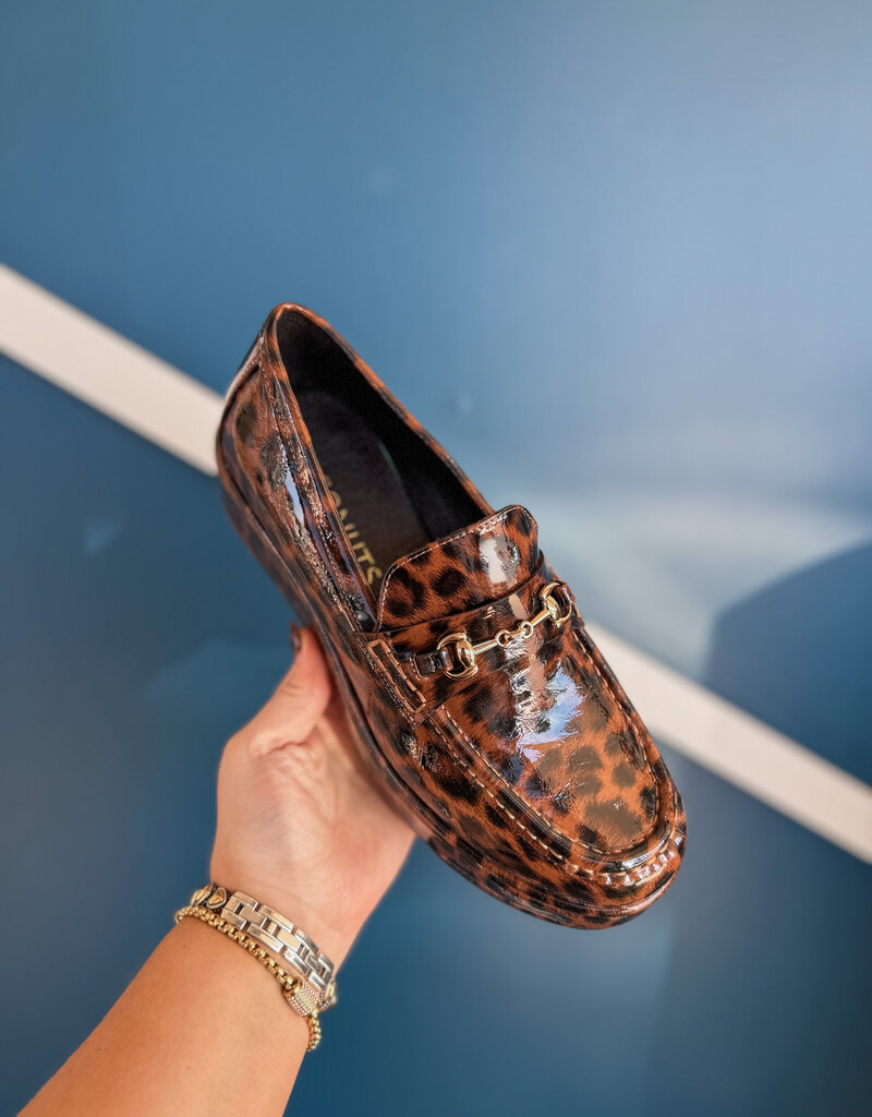 J.HOFFMAN'S Kimbra Loafer- Brown Leopard