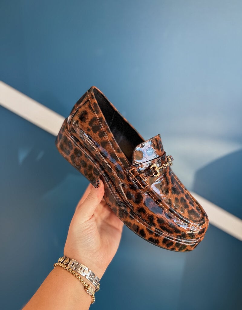 J.HOFFMAN'S Kimbra Loafer- Brown Leopard