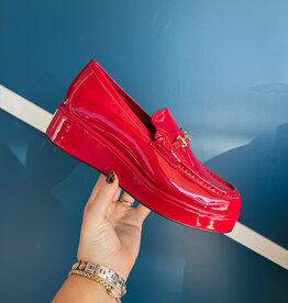 J.HOFFMAN'S Kimbra Loafer- Red Patent