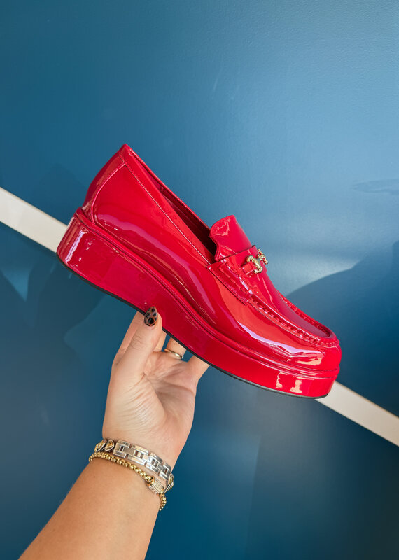 J.HOFFMAN'S Kimbra Loafer- Red Patent