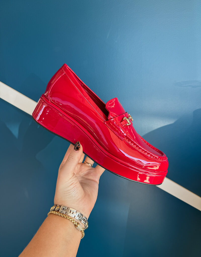 J.HOFFMAN'S Kimbra Loafer- Red Patent