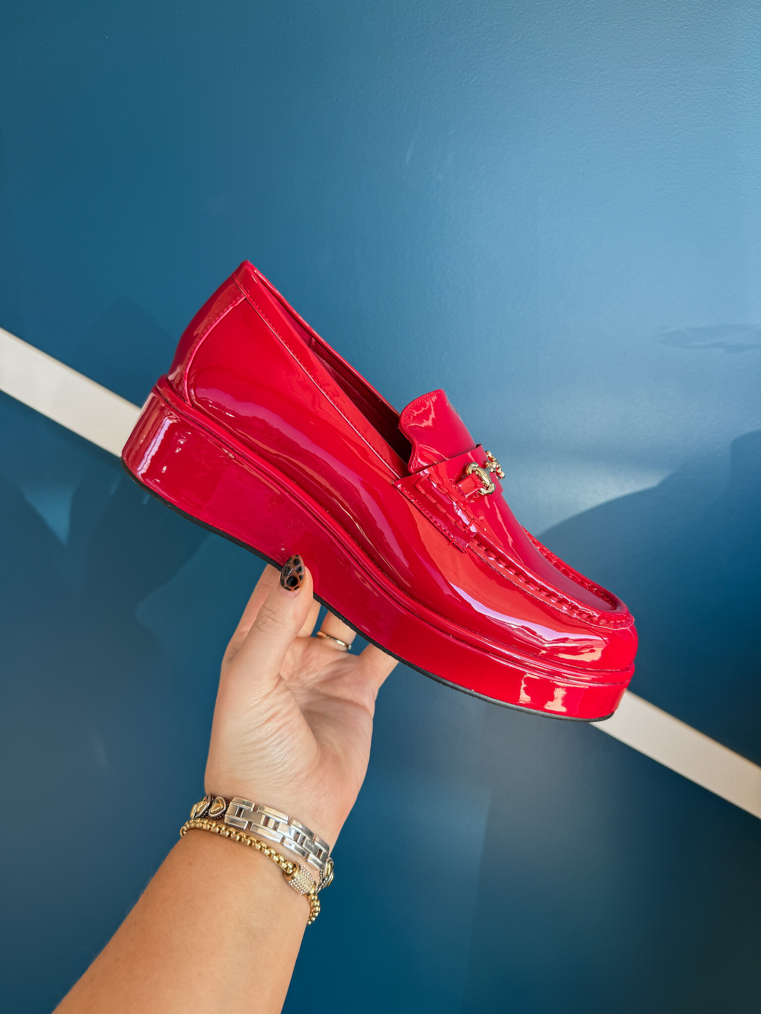 JEWELRY LOAFER エナメルレッド grounds jewelry loafer グラウンズ ローファー 赤 JEWELRY LOAFER