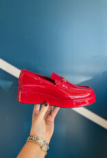 J.HOFFMAN'S Kimbra Loafer- Red Patent