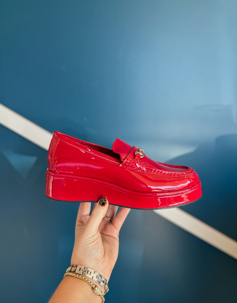 J.HOFFMAN'S Kimbra Loafer- Red Patent
