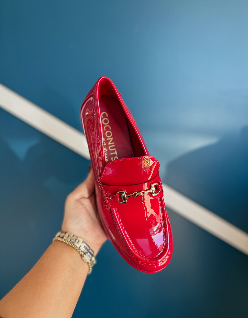 J.HOFFMAN'S Kimbra Loafer- Red Patent
