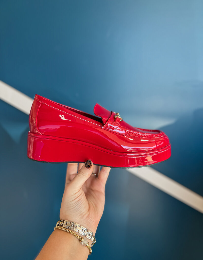 J.HOFFMAN'S Kimbra Loafer- Red Patent