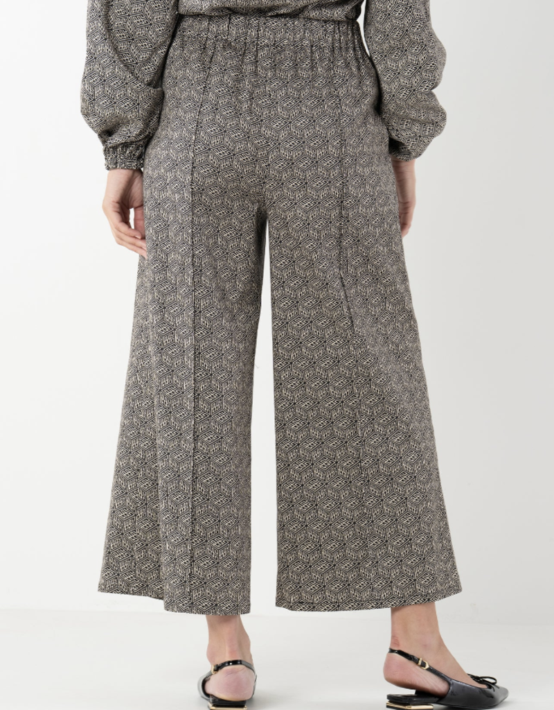 J.HOFFMAN'S Teddy Crop Trouser- Black Tonal