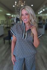 J.HOFFMAN'S Poppy Pullover- Black Tonal